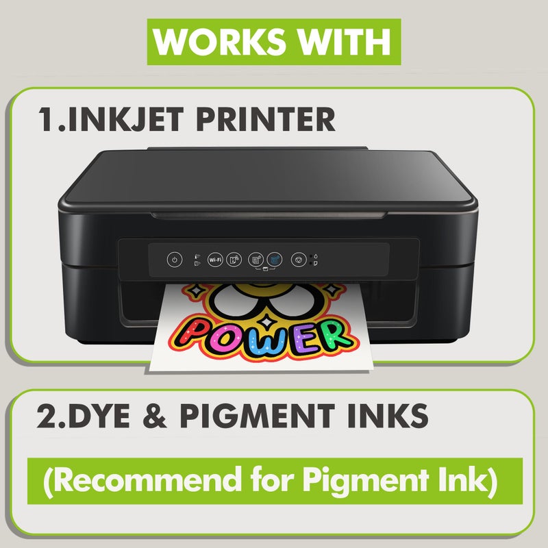 KOALA PAPER Koala Heat Transfer Paper for T-Shirts - 20 Sheets of Dark Fabric Iron-On Vinyl, 8.5"x11" Printable Heat Transfer Vinyl, Transfer Paper for Dark Fabric - Image 2